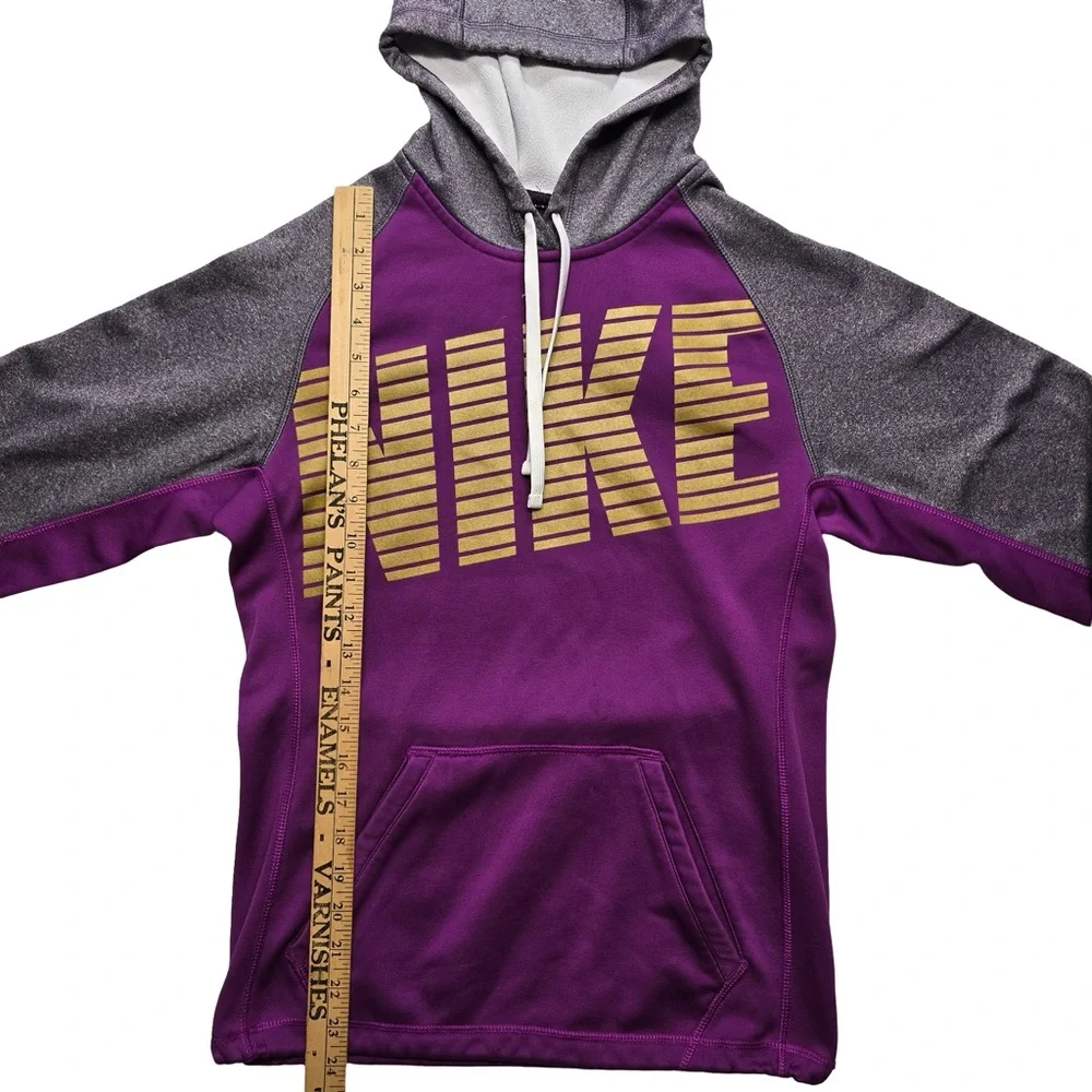 Nike Therma-Fit Athletic Hoodie Colorblock Training Purple‎ XS